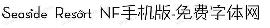 Seaside Resort NF手机版字体转换